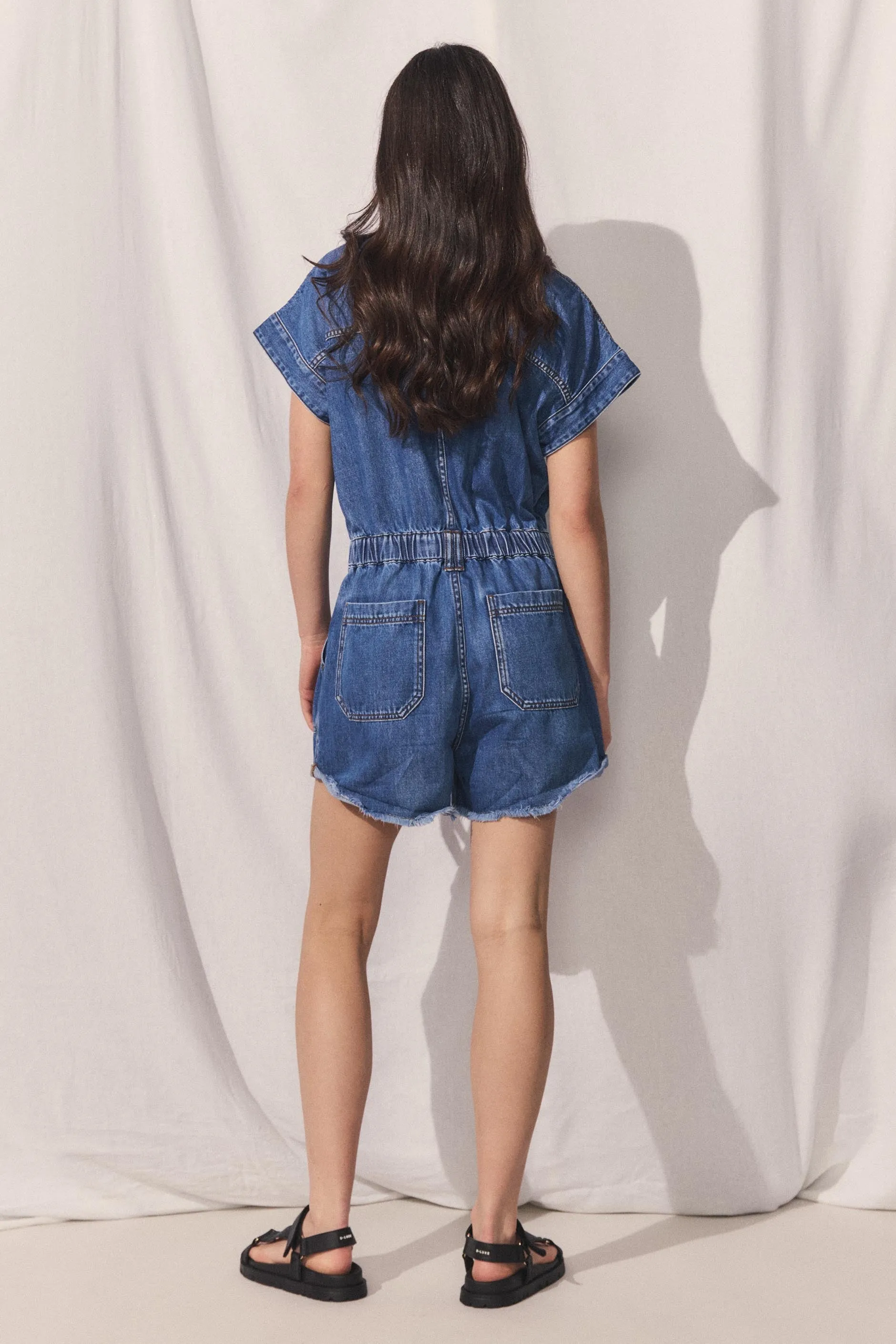 D-Luxe Denim Romper