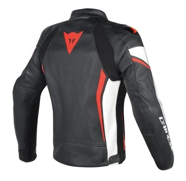 Dainese ASSEN Men's Cowhide Leather Motorcycle/Motorbike Leather Jacket All Year