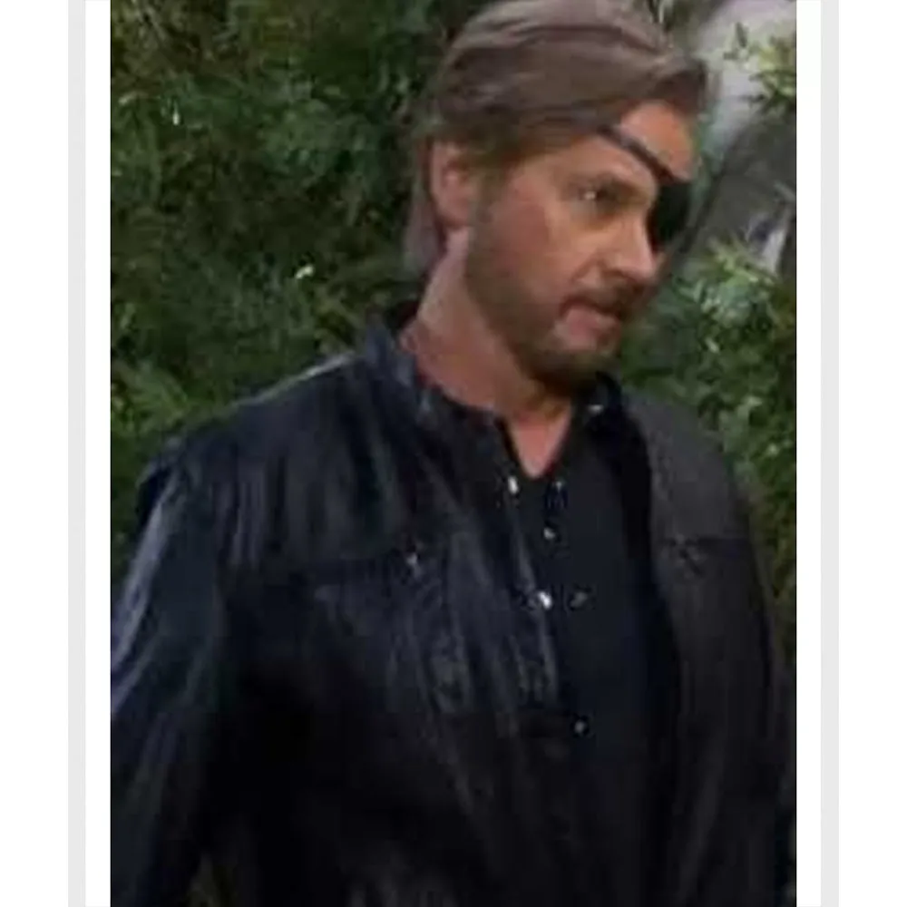 Days of Our Lives Stephen Nichols Black Leather Jacket