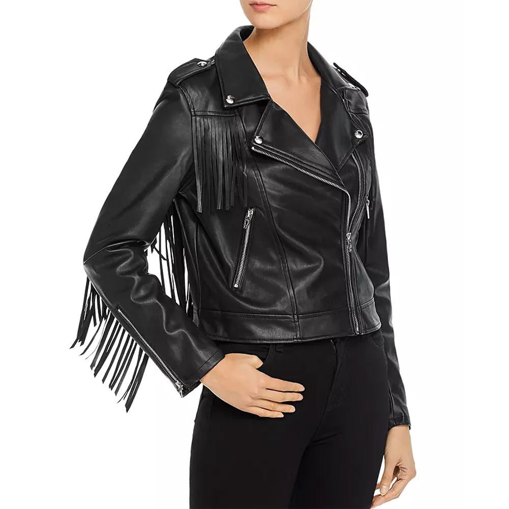 Days of Our Lives Victoria Konefal Fringed Leather Jacket