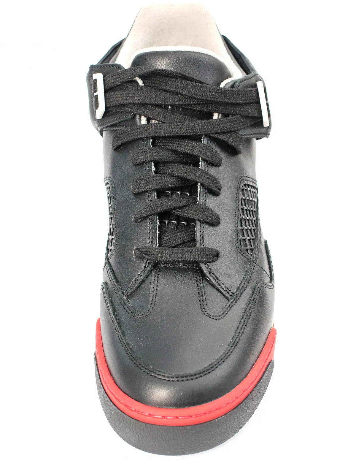 DDSTCK Mid-High Leather Sneakers - Black 