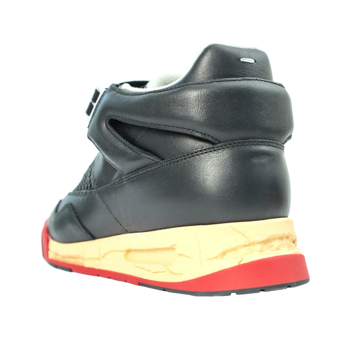 DDSTCK Mid-High Leather Sneakers - Black 