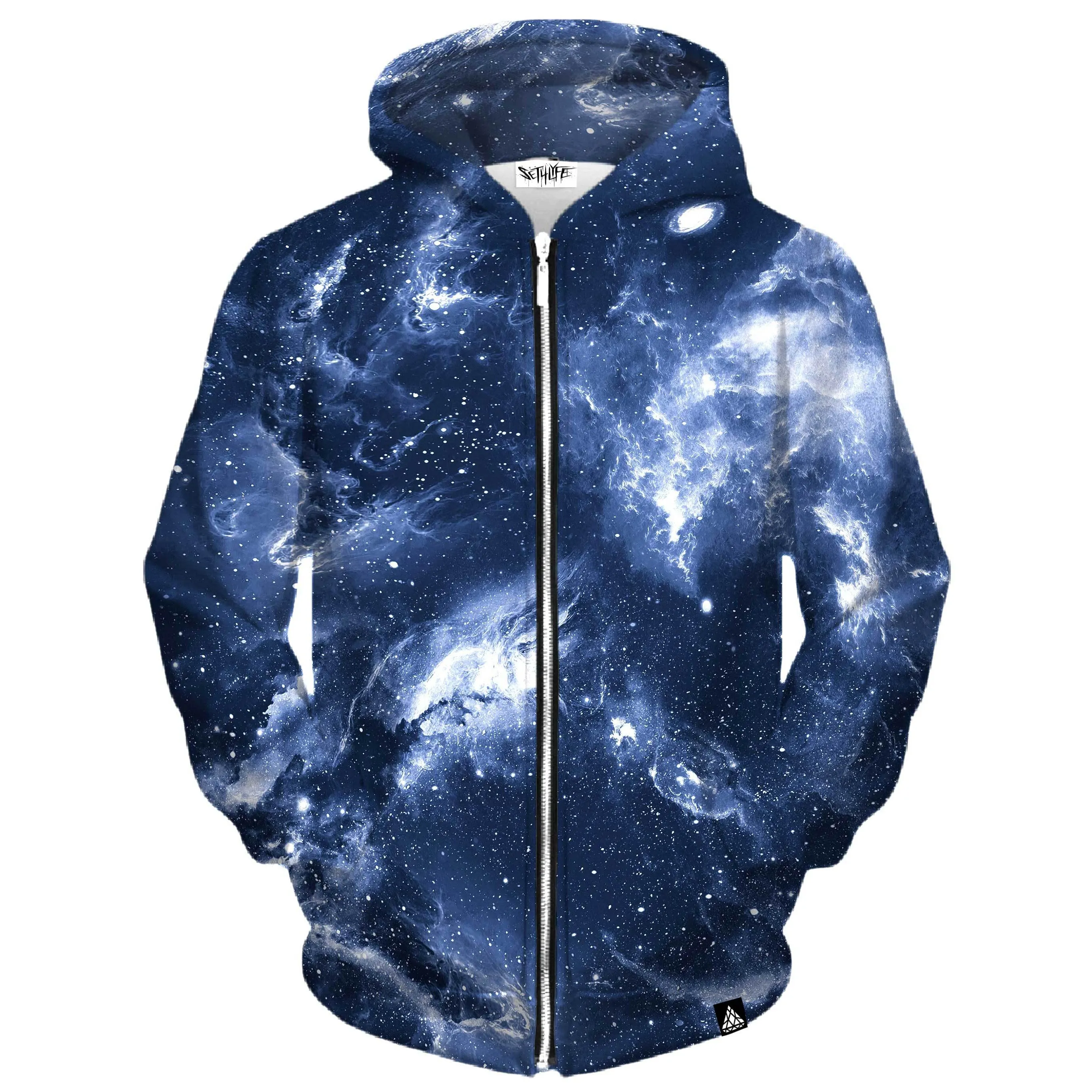 DEEP BLUE SPACE ZIP UP HOODIE (Clearance)