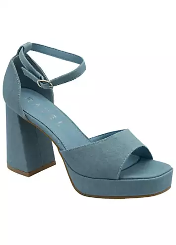 Denim Ornsay Platform Sandals by Ravel | Look Again