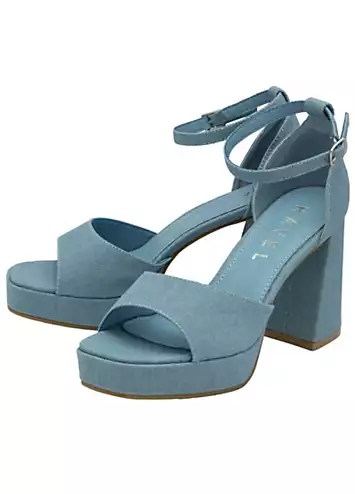 Denim Ornsay Platform Sandals by Ravel | Look Again