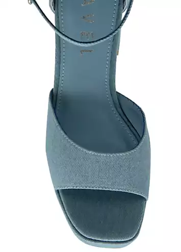 Denim Ornsay Platform Sandals by Ravel | Look Again