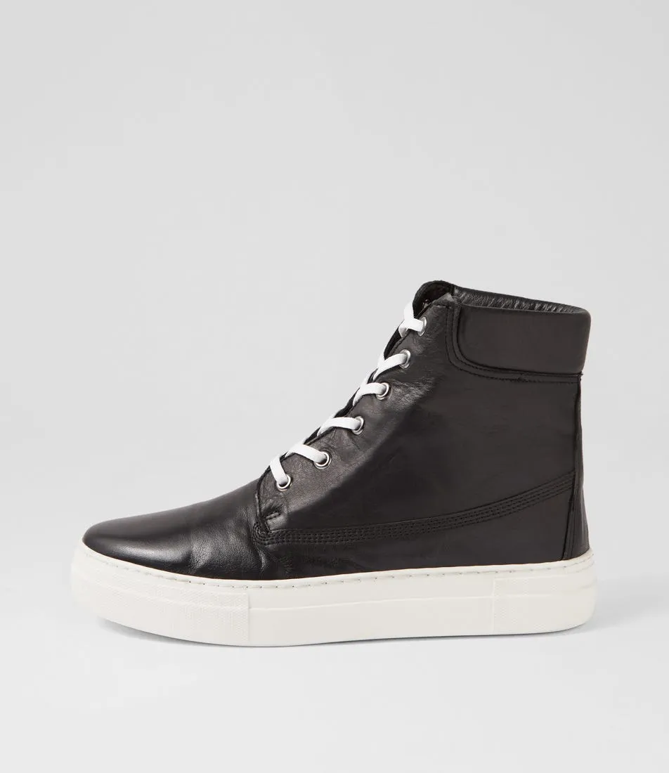 DIANA FERRARI Jumpins Black Leather Sneakers