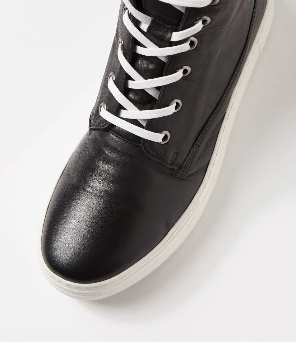 DIANA FERRARI Jumpins Black Leather Sneakers