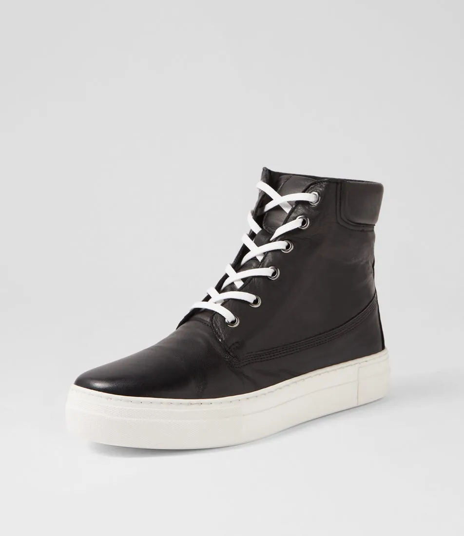 DIANA FERRARI Jumpins Black Leather Sneakers