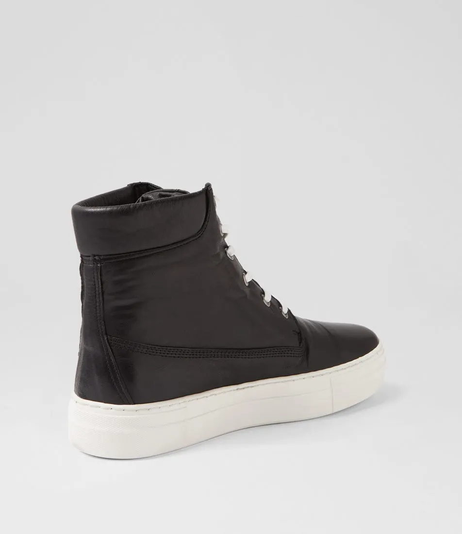 DIANA FERRARI Jumpins Black Leather Sneakers