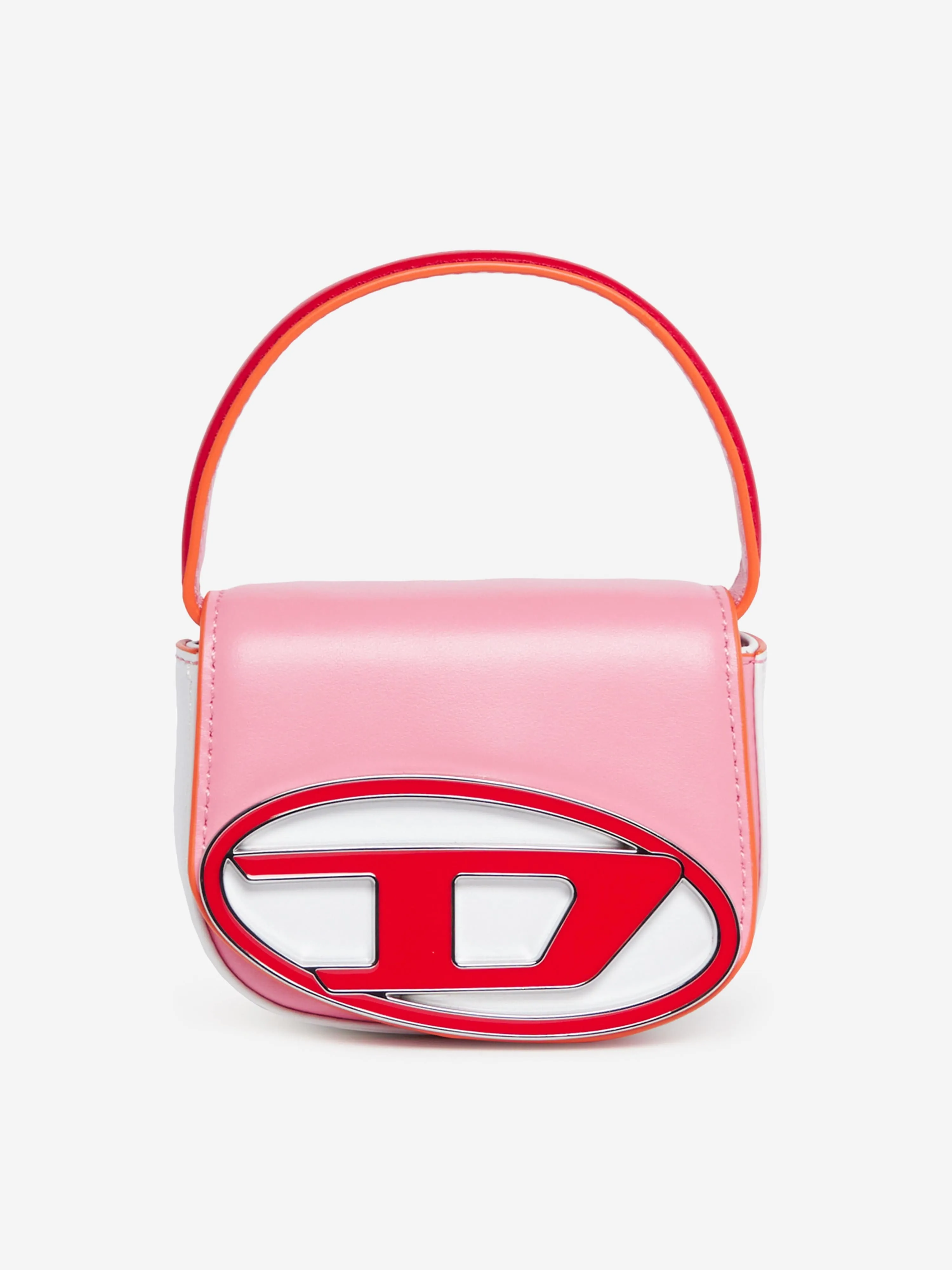 Diesel Girls Leather Oval D Logo Handbag in Pink (20cm)