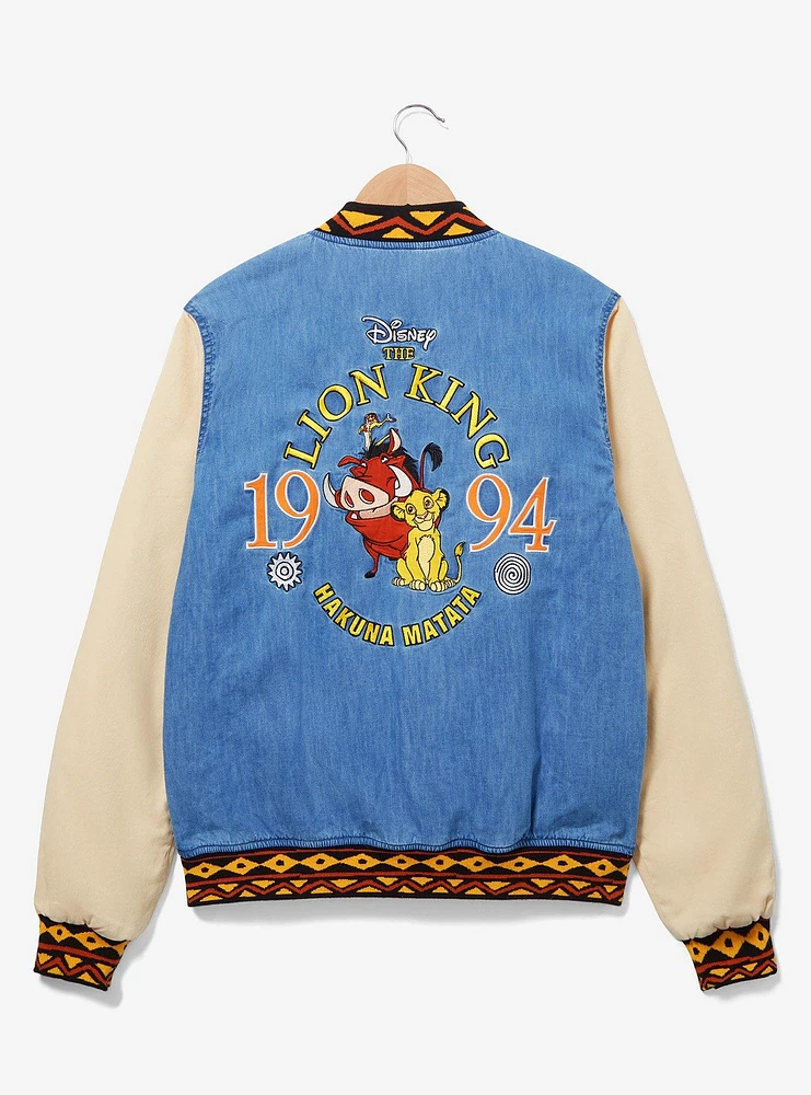 Disney The Lion King Denim Bomber Jacket - BoxLunch Exclusive