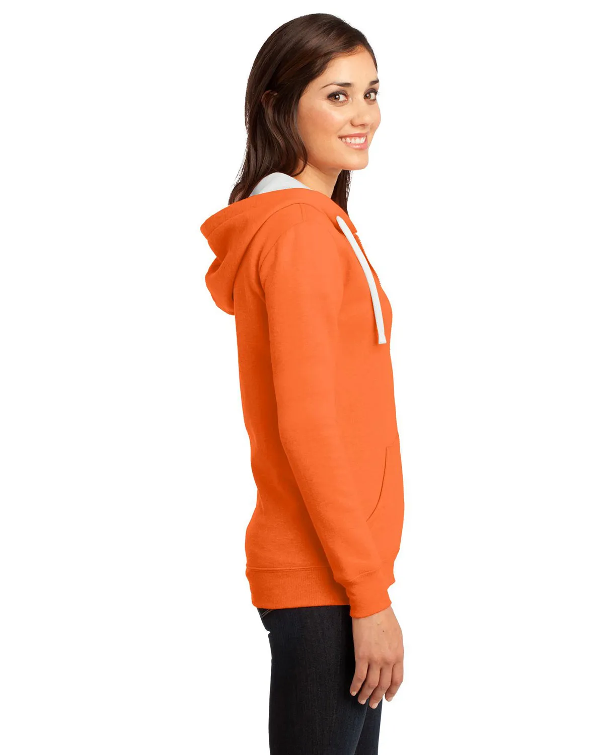 District DT801 Women The Concert Fleece  Full-Zip Hoodie