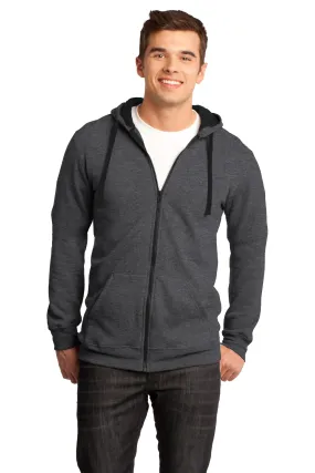 District - Young Mens Concert Fleece Full-Zip Hoodie. DT800