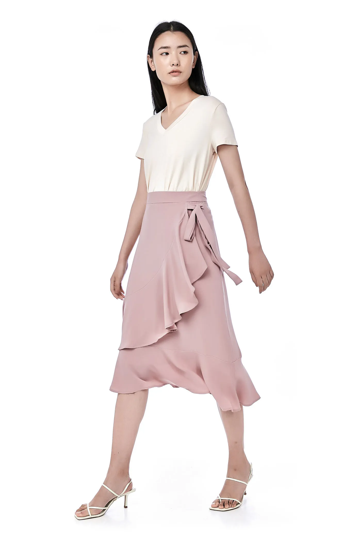 Edson Ruffle Wrap Skirt