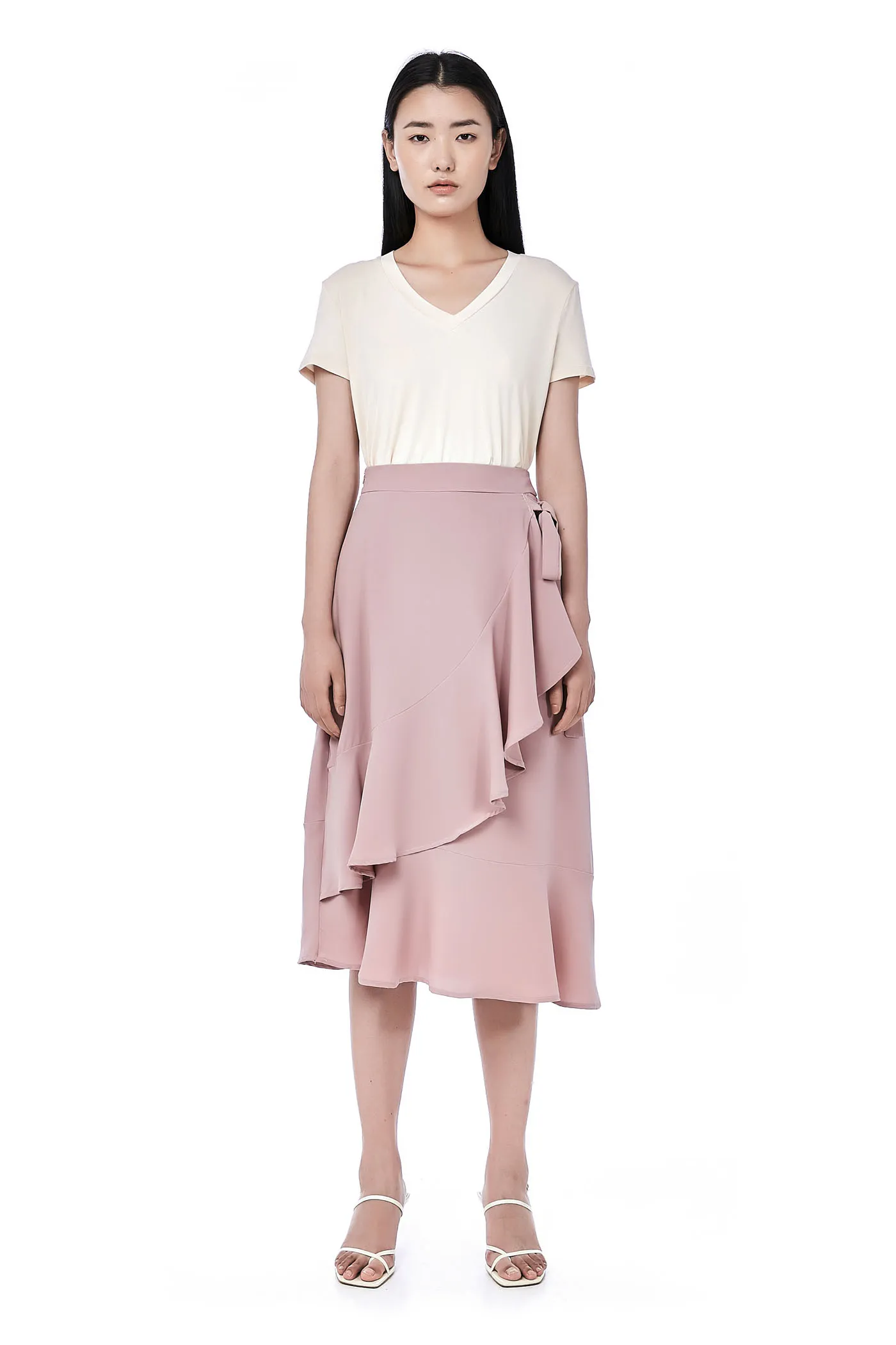 Edson Ruffle Wrap Skirt