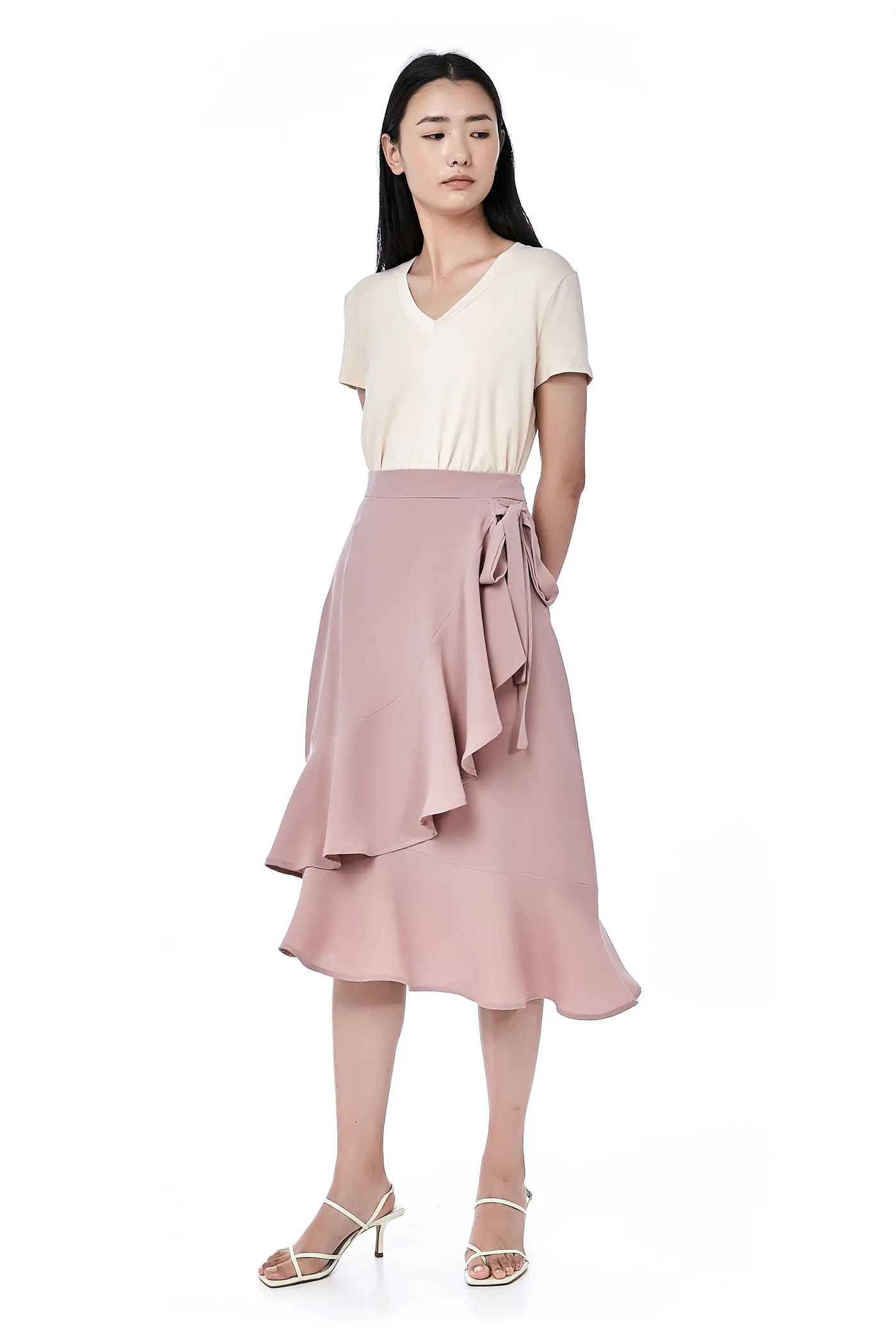 Edson Ruffle Wrap Skirt