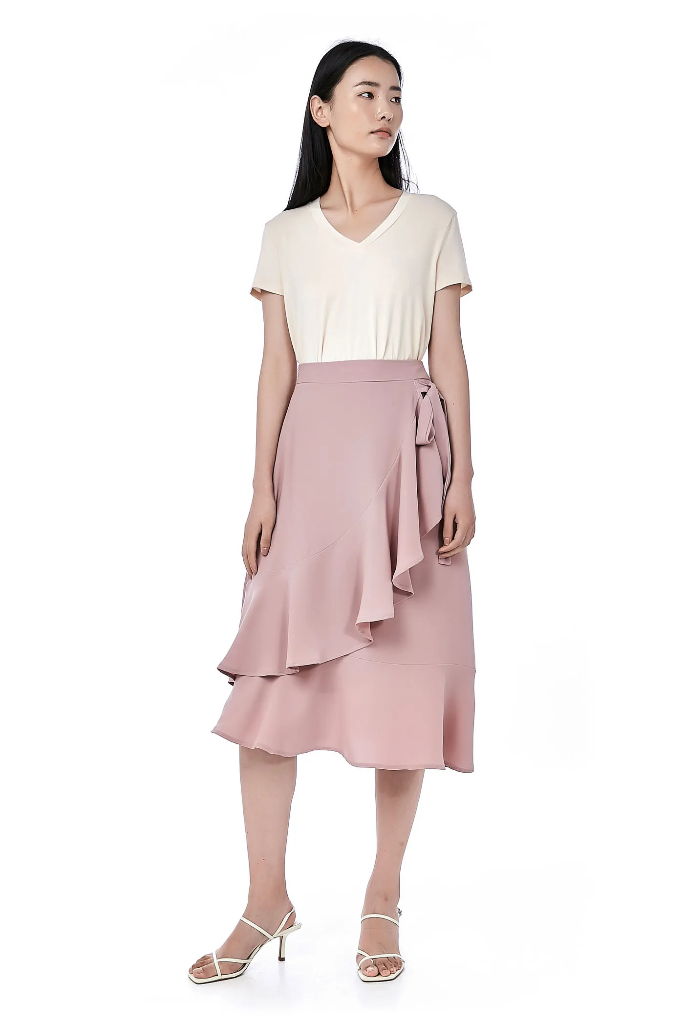 Edson Ruffle Wrap Skirt