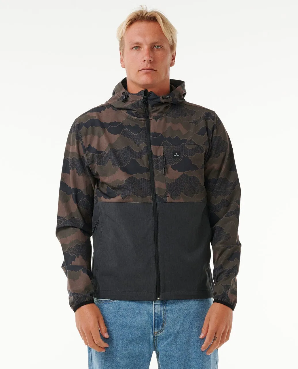 Elite Anti-Series Zip Through Jacket - Green Camo