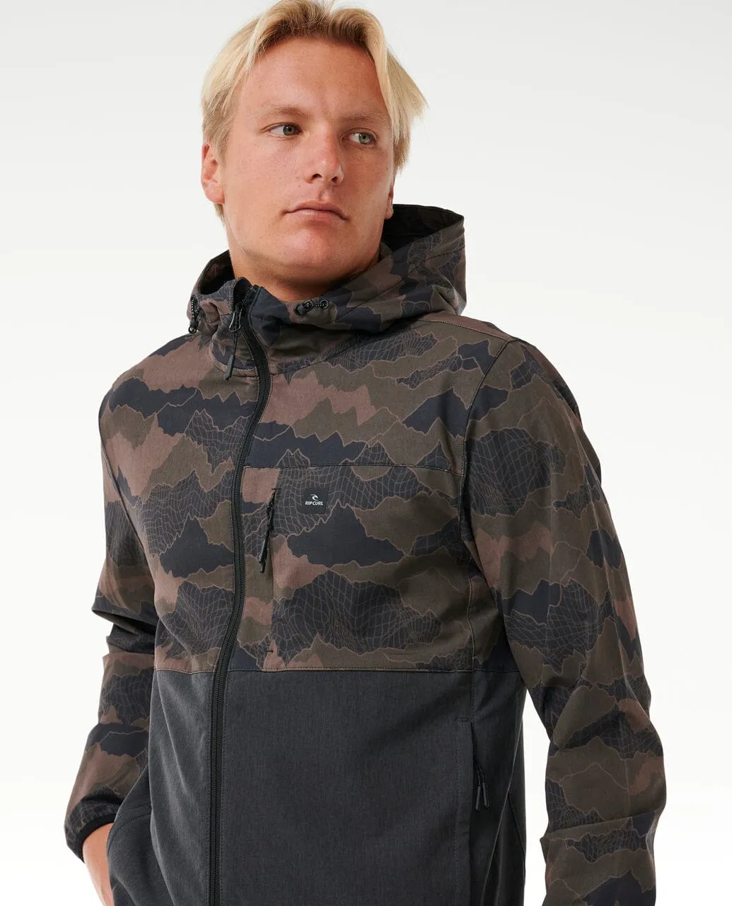 Elite Anti-Series Zip Through Jacket - Green Camo