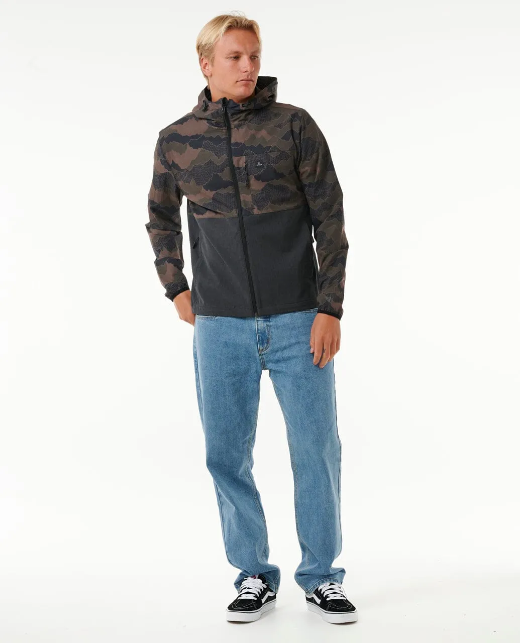 Elite Anti-Series Zip Through Jacket - Green Camo