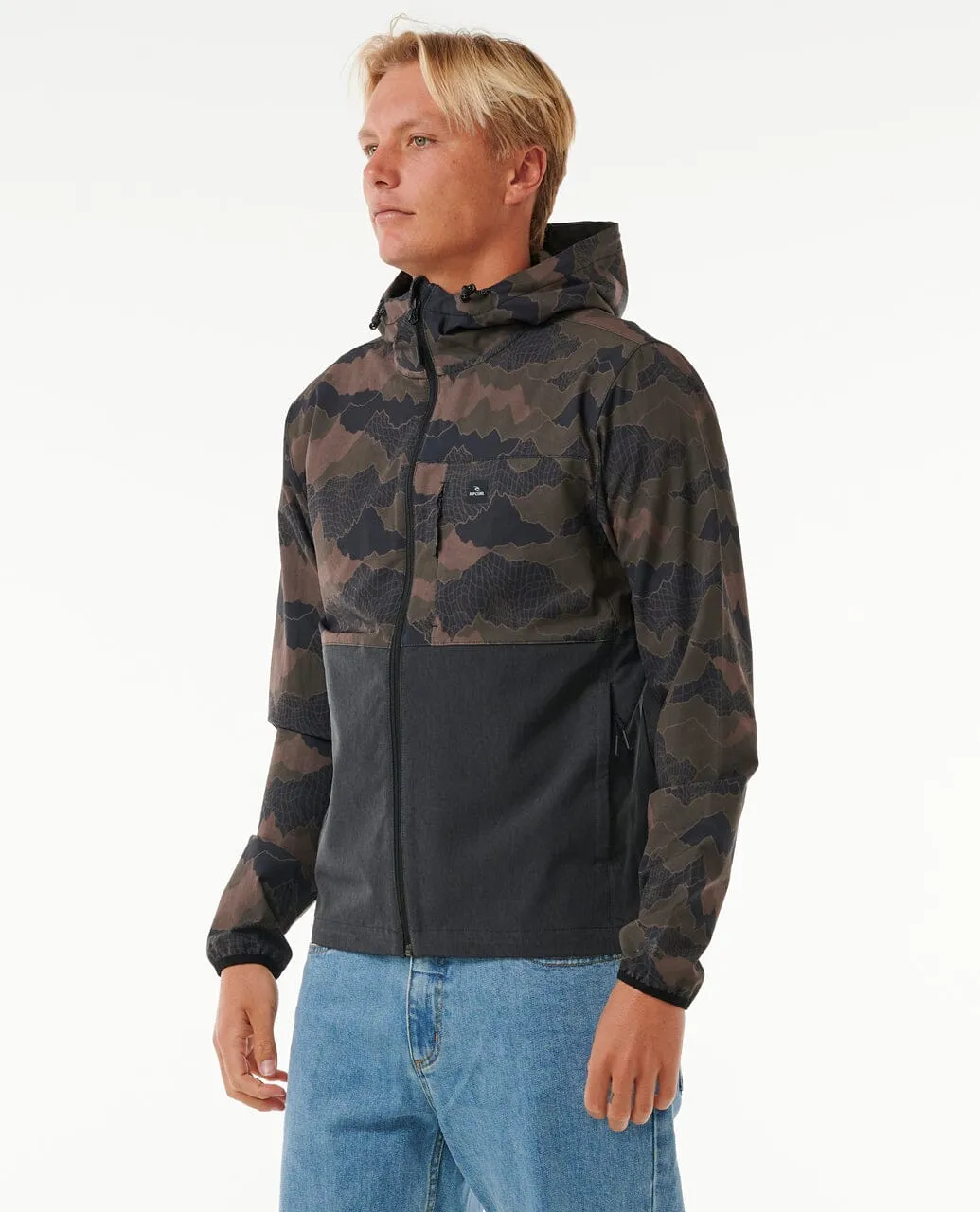 Elite Anti-Series Zip Through Jacket - Green Camo