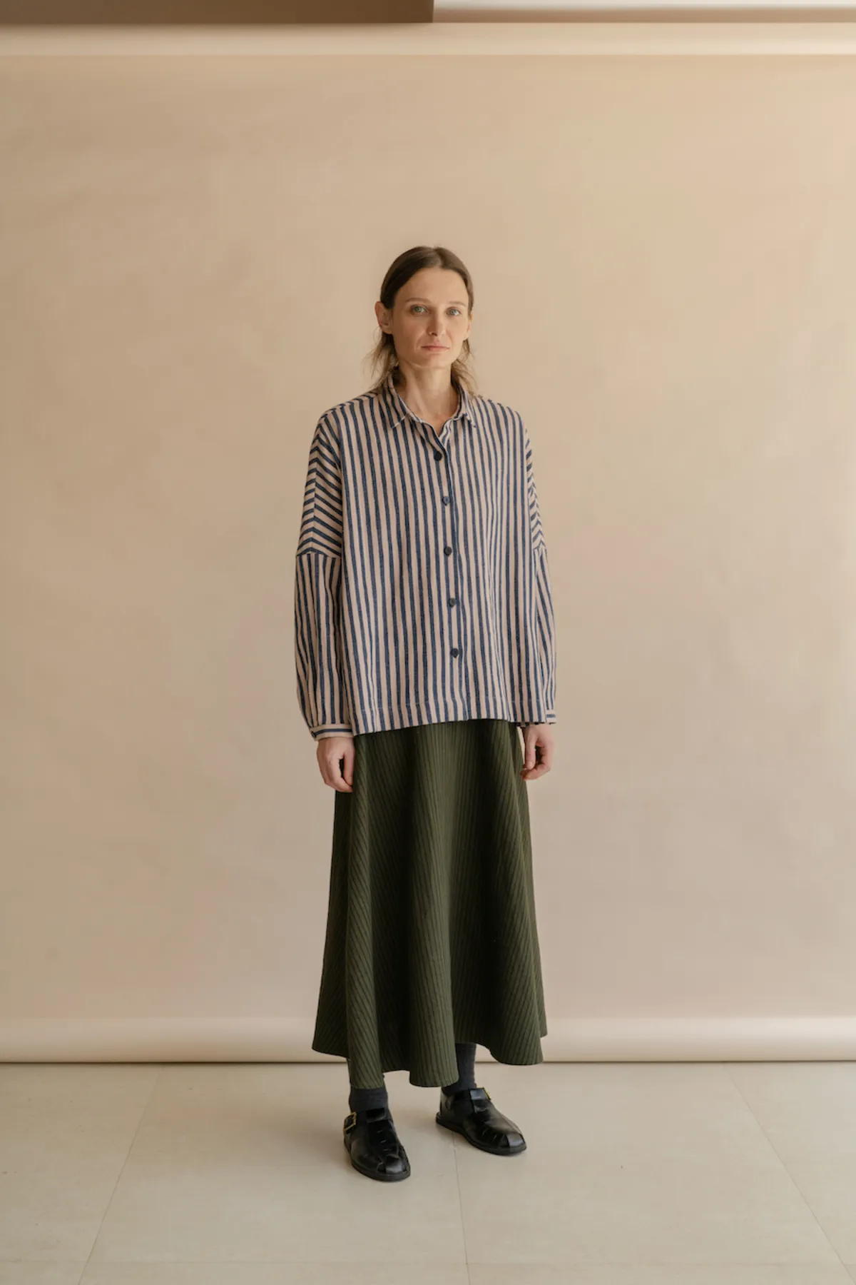 ELSA Skirt - STRIPES GREEN