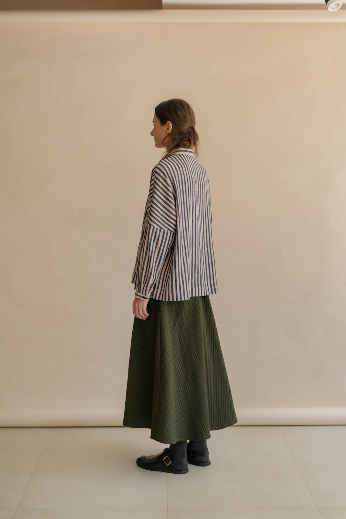 ELSA Skirt - STRIPES GREEN