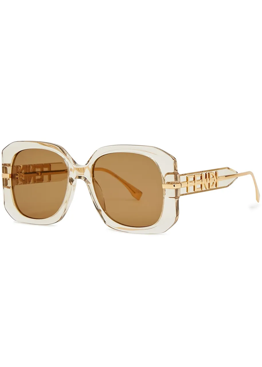 FENDI Fendigraphy oversized sunglasses -                         -                     -                