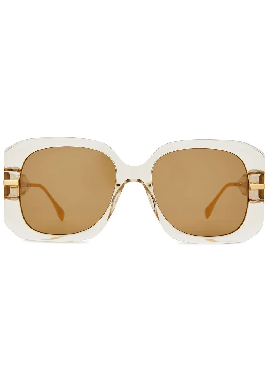 FENDI Fendigraphy oversized sunglasses -                         -                     -                