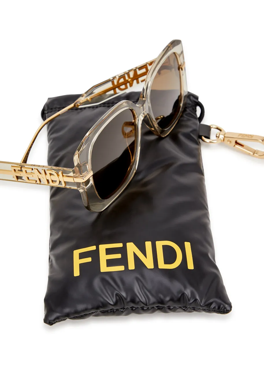 FENDI Fendigraphy oversized sunglasses -                         -                     -                