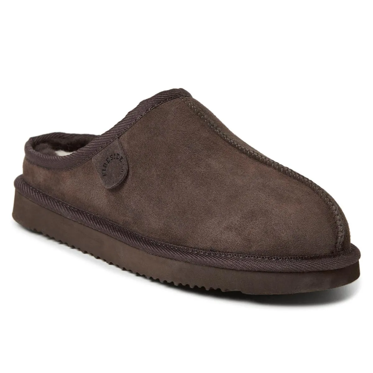      Fireside by Dearfoams Men's Grafton Shearling Clog Slipper     