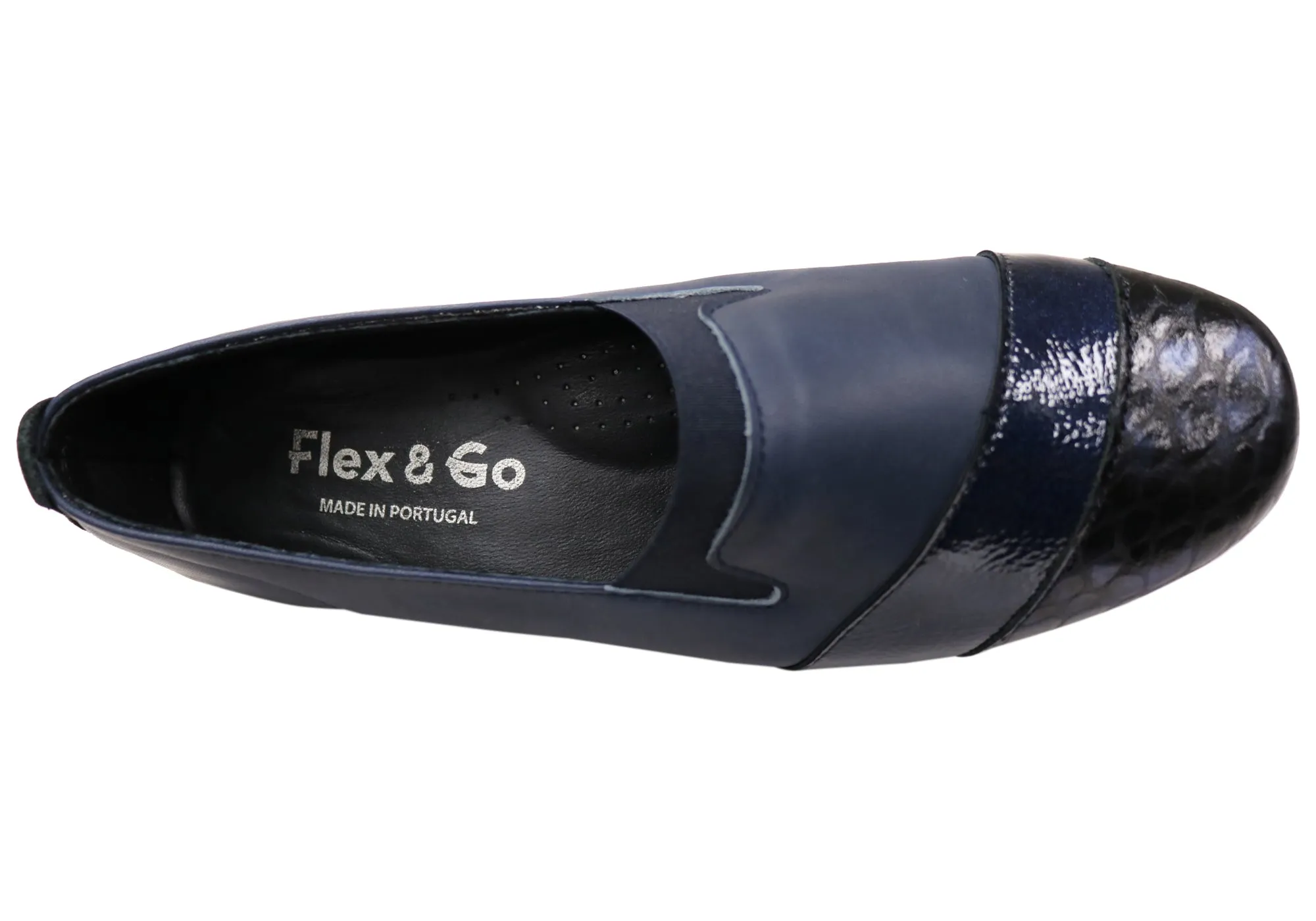 Flex & Go Julie Womens Comfortable Leather Shoes Made In Portugal