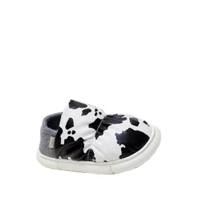 FLOOF Unisex Pillow Slipper in Cow Print