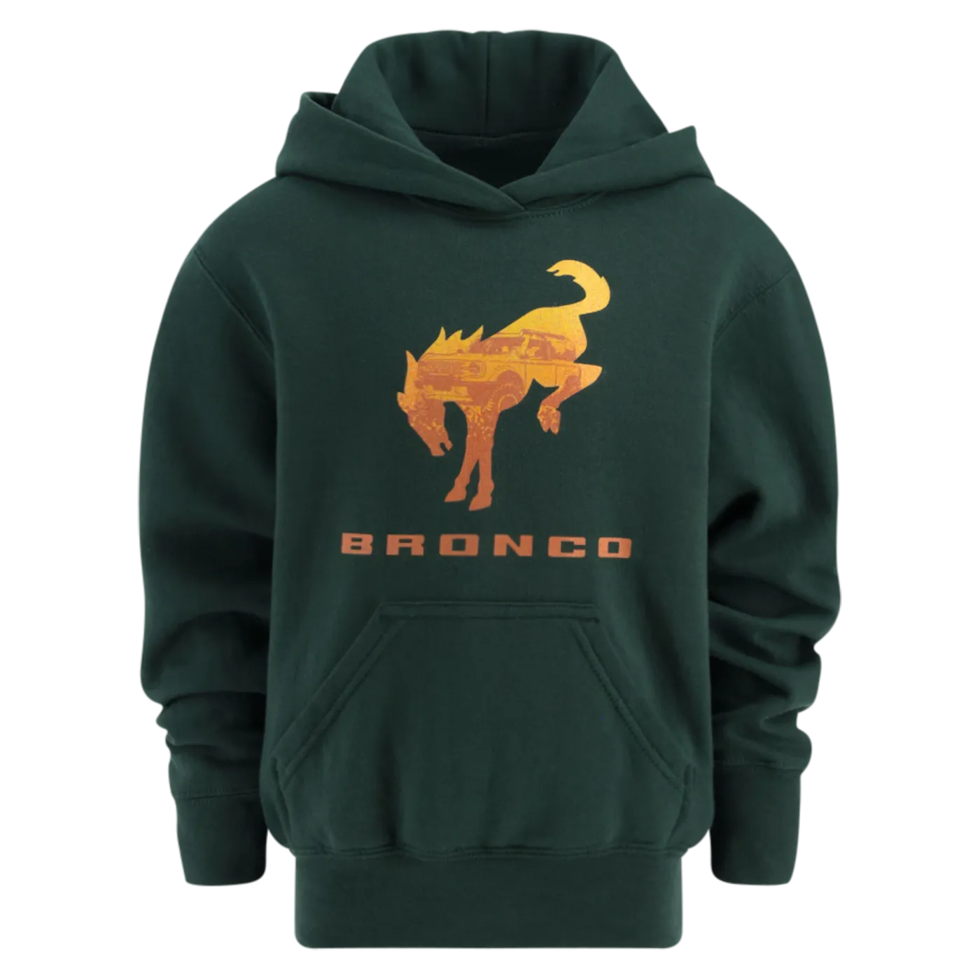 Ford Bronco Youth Logo w/Truck Hooded Pullover Fleece