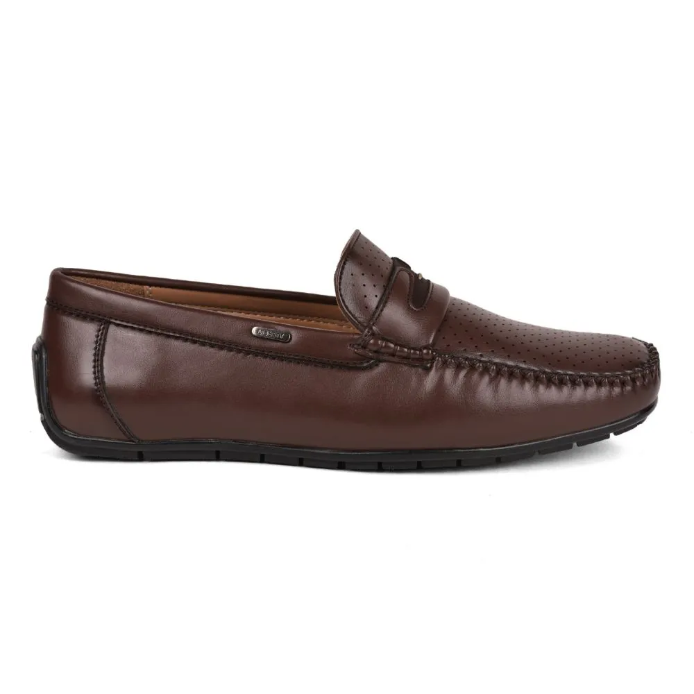 Fortune (Brown) Penny Loafer Shoes For Men Fdy-202 By Liberty