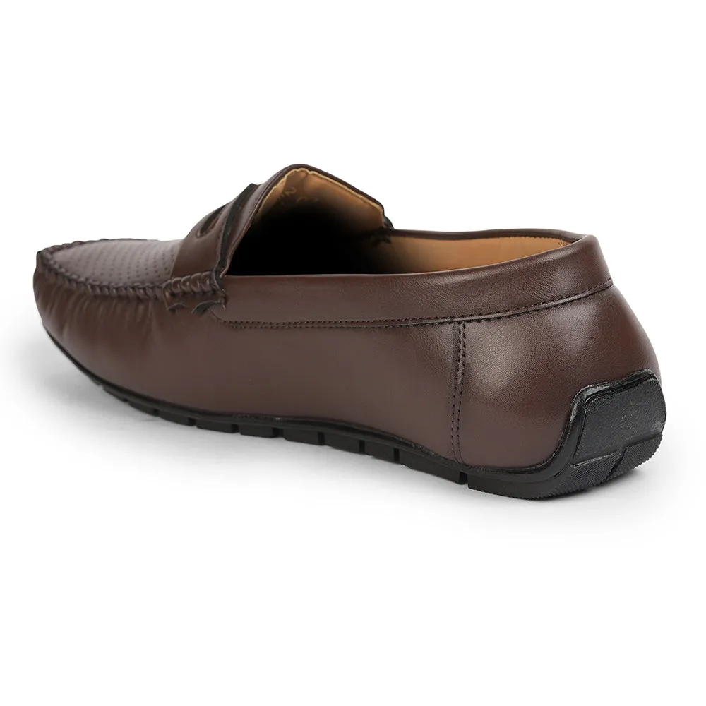 Fortune (Brown) Penny Loafer Shoes For Men Fdy-202 By Liberty