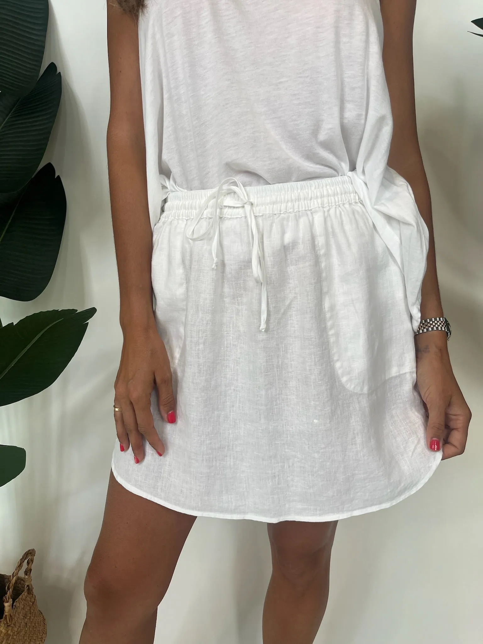 Fresh Laundry Linen Skirt