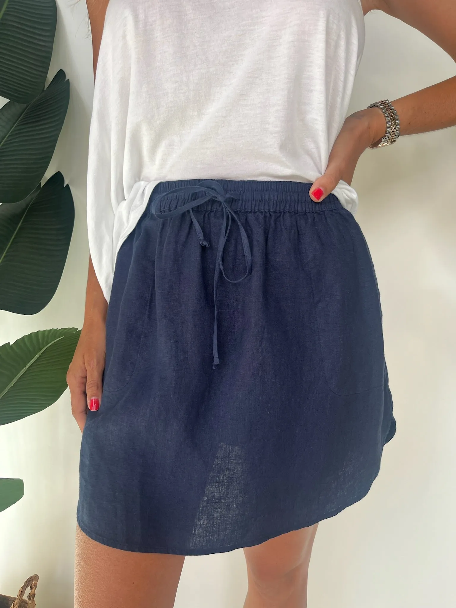 Fresh Laundry Linen Skirt