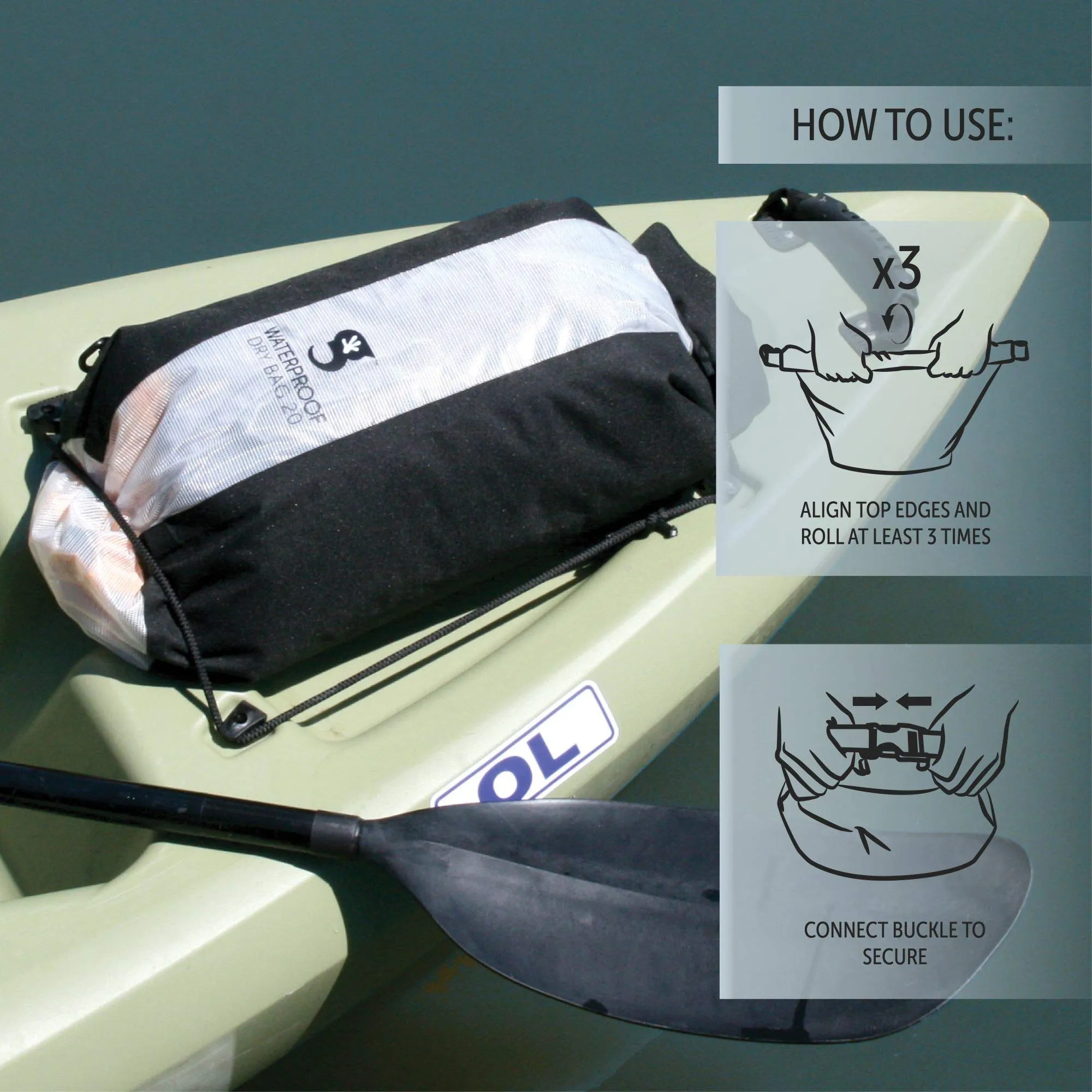 Geckobrands Durable View Dry Bag  