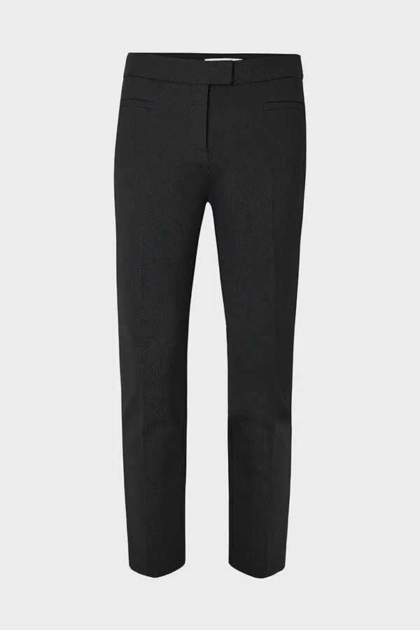 Gerard Darel ECATERINA FINE PLUMETIS 7/8 STRAIGHT TROUSERS