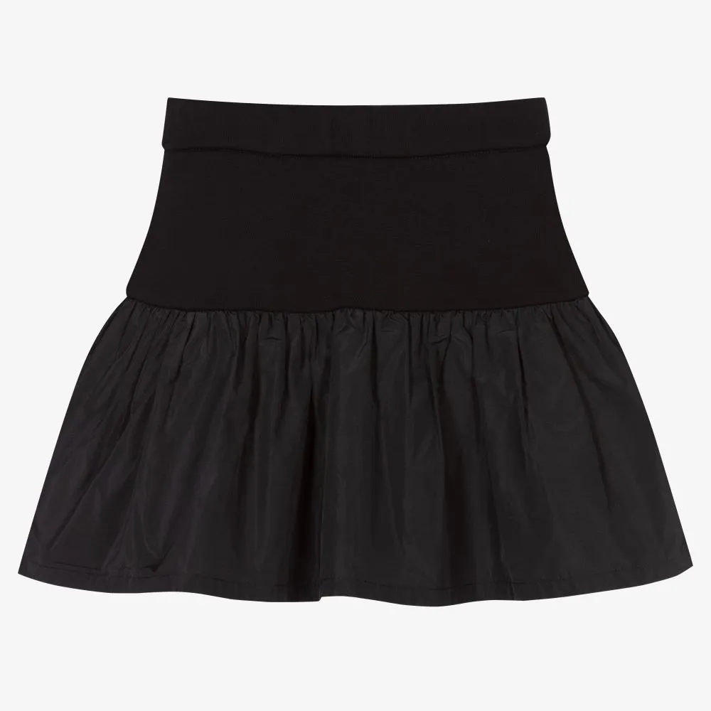 Girls Black Ruffle Skirt