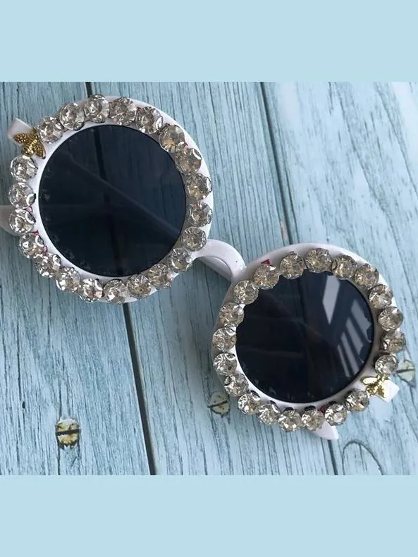 Girls Round Bling Sunglasses