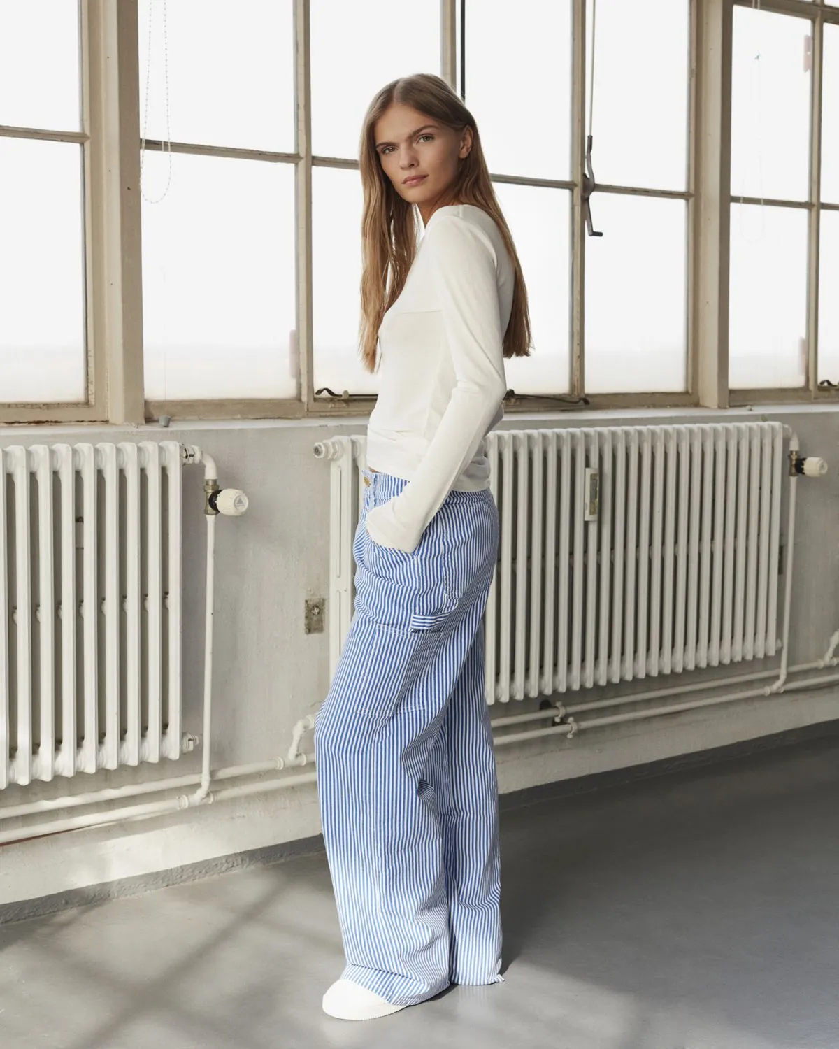 GITTESW TROUSERS - Blue