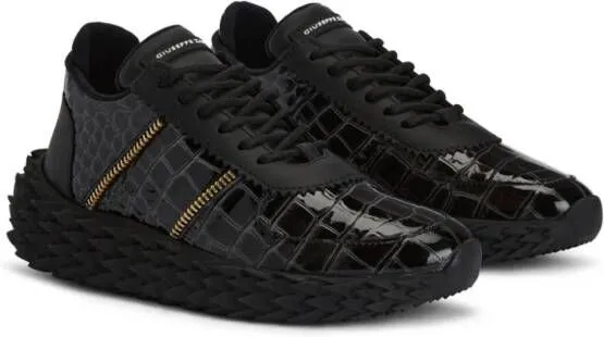 Giuseppe Zanotti Urchin crocodile-effect sneakers Black