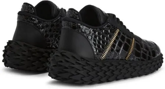 Giuseppe Zanotti Urchin crocodile-effect sneakers Black