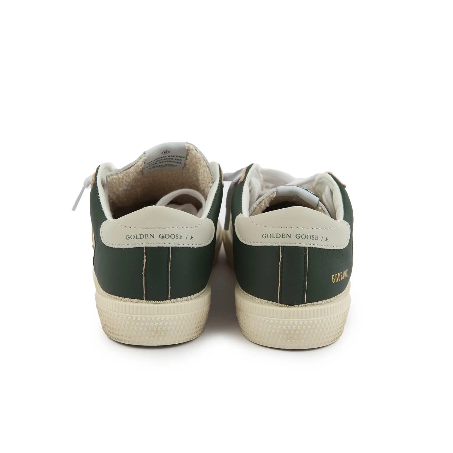 Golden Goose Green And White Unisex May Sneakers For Children