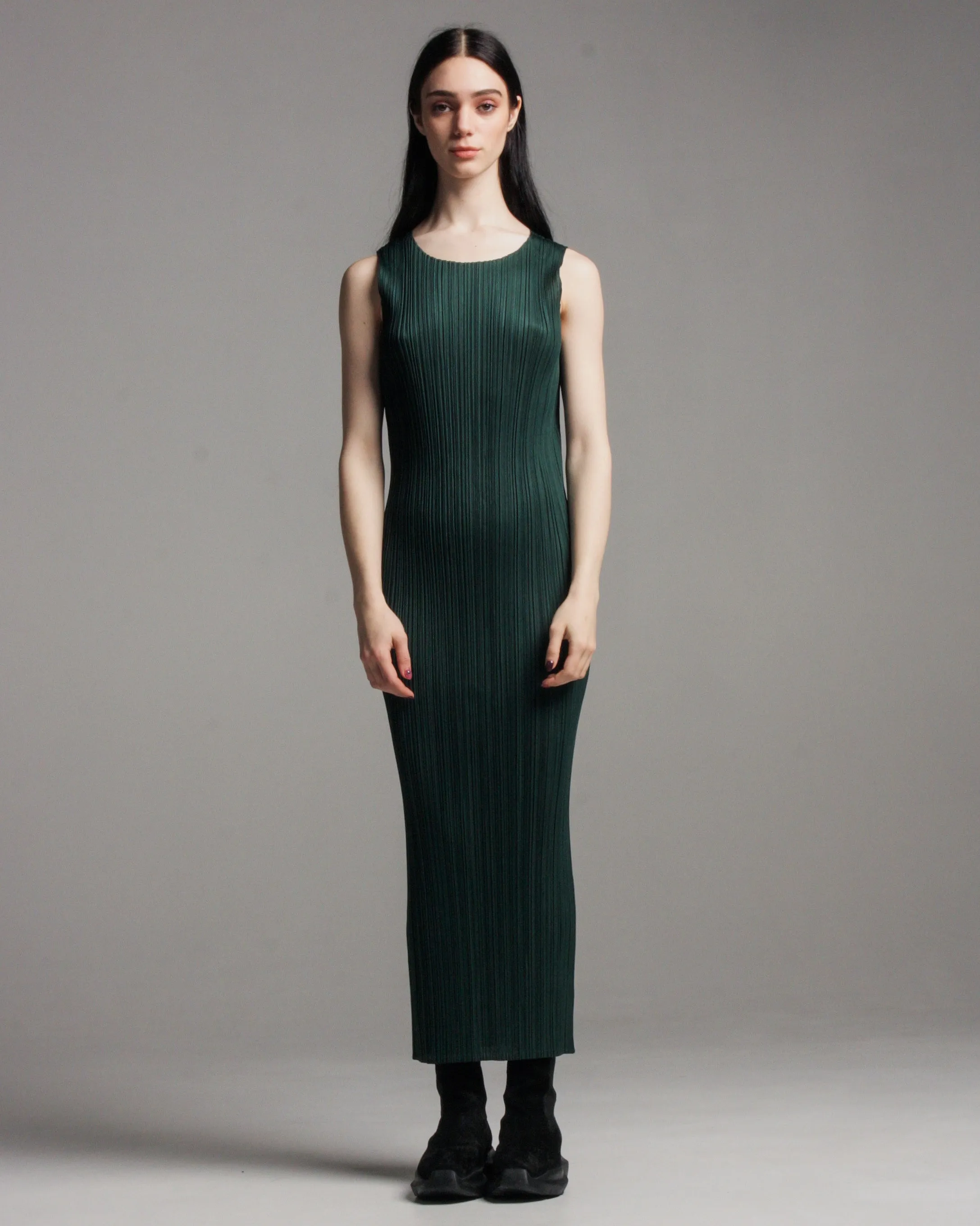 Green Basic Tank Dress