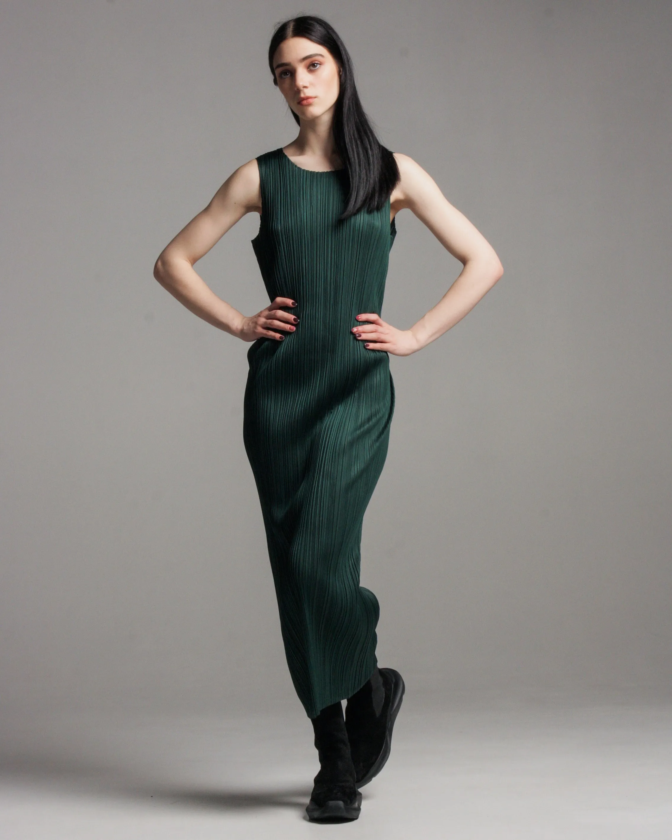 Green Basic Tank Dress