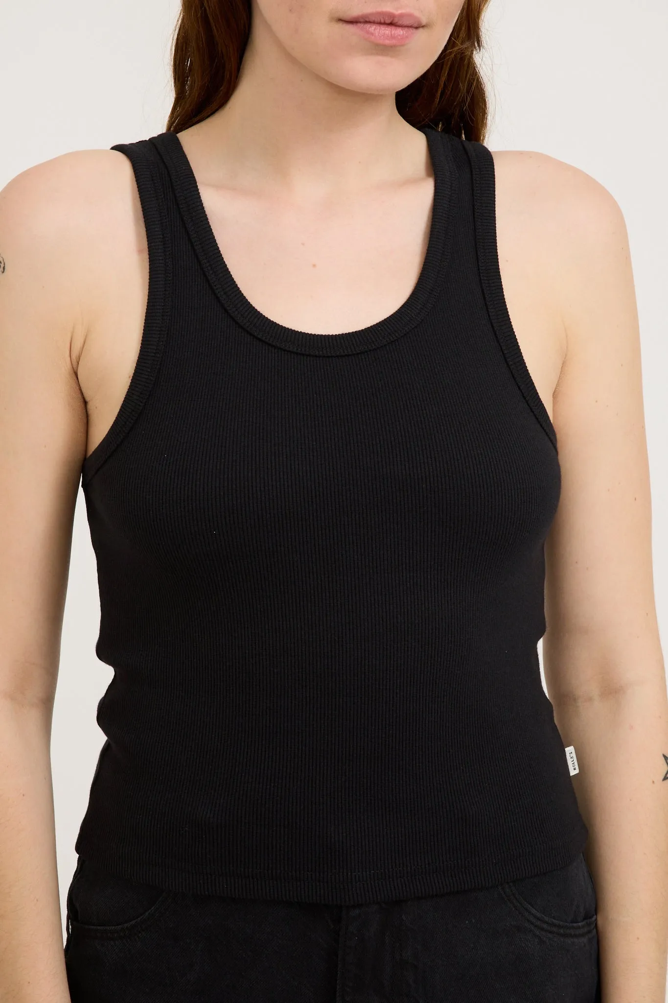 Heavy Rib Toni Tank Black